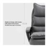 ZXFYHD Desk Chair,Office Chair Fabric Computer Chair, Home Leisure Boss Chair, Office Swivel Chair Reclining Chair Headrest Removable And Washabl
