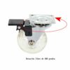 Swivel Casters, 4 X 50Mm Swivel Casters, Heavy Furniture Caster Wheels Wear-Resistant No Noise Trolley & Equipment Wheels Castors, Suitable For H