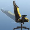 FMXQYH Gaming Chair for Adults, Ergonomic Office Chair with Height and Backrest Adjustable, Computer Chair PU Leather Material Can Be for Office,