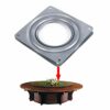 Rotating Swivel Plate - Square Metal Lazy Susan Bearing Turntable TV Rack Desk Tool 4"