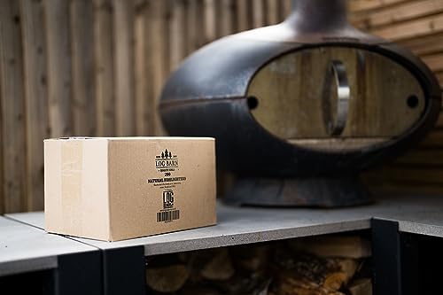 Natural Eco Wood Firelighters - Wood Wool Flame Fire Starters Great for Lighting Fires in Stoves, BBQ's, Pizza Ovens & Smokers, Safe Charcoal Sta