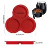3 Pcs Silicone Air Fryer Egg Mold, AIFUDA Nonstick Air Fryer Baking Pan Air Fryer Accessories with 3 Cavity for Air Fryers Above 6QT