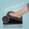 Kӧlbs Office Foot Rest Under Desk - Plush Velvet and Memory Foam - Longer Footrest For Added Comfort, Foot Stool Desk Accessories Teardrop Ergono
