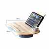 WALNUT Solid Wood Laptop Computer Table, Portable Lazy Collapsible Student Table, Small Table Leisure Table Home Office