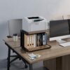 JOIN IRON 2-Tier Office Larger Mobile Under Desk Printer Copier Stand Table for Home Office Storage,Desktop Shelf,Printer Table