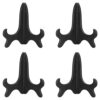 MECCANIXITY 7 Inch Display Stand Holders Display Pictures PP Plastic Black for Home Decoration, Art, Book Stores Pack of 4