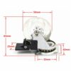 Swivel Casters, 4 X 50Mm Swivel Casters, Heavy Furniture Caster Wheels Wear-Resistant No Noise Trolley & Equipment Wheels Castors, Suitable For H