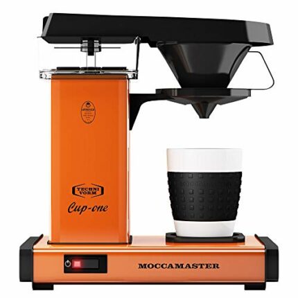 Moccamaster Cup-one Filter Coffee Machine, Aluminum, 1090 W, Orange