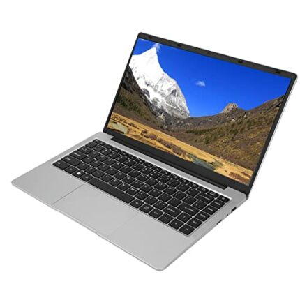 Laptop PC, Ultrathin 14.1 Inch FHD Laptop 1920x1080 8GB DDR4 RAM Multi Angles for Intel Celeron J4105 Processor for Game for Windows 11 (512GB UK