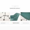 JJZXD Computer Chair, Home Office Chair, Modern Simple Meeting Chair, Desk Chair, Lifting Cloth Chair, Comfortable Chair