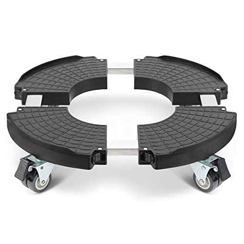 W B D WEIBIDA Plant Caddy with Wheels Heavy Duty 440lbs Capacity, Adjustable 15-21 Inch Rolling Plant Stand Indoor Outdoor, Large Plant Cart Doll