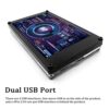 3.5 Inch IPS Computer Temp Monitor, Computer Temperature Display, USB Mini Screen Temperature Display PC CPU Data Monitor for PC CPU RAM Data