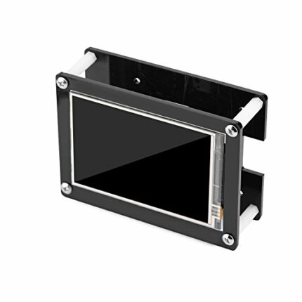 Mavis Laven LCD Display Module, 3.5 inch 1080P IPS 60fps HDMI LCD Screen Display for Raspberry Pi with Black Acrylic Case