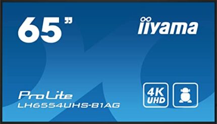 IIYAMA - PUBLIC DISPLAY LH6554UHS-B1AG 64.5IN IPS 4K UHD 500CD 3HDMI VGA DP 2USB 24:7