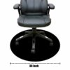 iPrint Personalized Office Chair Mat for Hardwood Floor Custom Computer Chair Mat, 36 Inch Round Desk Chair Mat, Large Anti-Slip Floor Mat for Ho