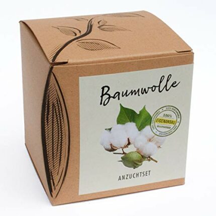 Naturkraftwerk Propagation Set Cotton, Seeds and Potting Soil Included, Organic Quality