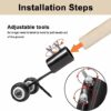 Sushi Kong Crazy Weeds Marauder,Crevice Weeding Tools with Wheels,Garden Detachable Long Handle 2 in 1 Weed Puller Tool Stand Up Heavy Duty