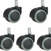 GTYT 48mm Universal Office Chair Caster Wheels,Swivel Chair Wheels In Polyurethane,Casters For Hard Floors,Replaceable Furniture Castor,Double Wh