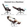 XIAOJUN Adjustable Backrest with Backrest Foot Pad Aluminum Alloy Office Chair Internet Lazy Lounge Chairs Game Computer Chair
