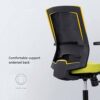 WALNUT Furniture Mid-Back Black Mesh Executive Swivel Ergonomic Office Chair with Back Angle Adjustment (Color : A)