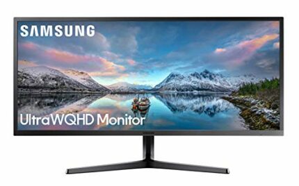 Samsung LS34J550WQUXEN SJ55W Series S34J550WQU - LED monitor - 34.1" (34" viewable) - 3440 x 1440 Ultra WQHD - VA - 300 cd/m2-3000:1-4 ms - 2xHDM