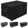 Deck Box Cover, Outdoor Storage Box Cover, Patio Storage Box Cover Made of 600D Oxford Cloth, Windproof, Rainproof, UV Resistant, Tear Resistant