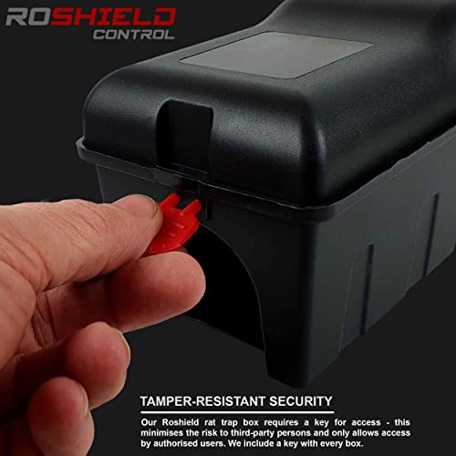 Roshield Rat Trap Killer Box - Easy to Set Safety Box for Home, Shed & Garage Control & Treatment (Professional Quality, Pack of 1)