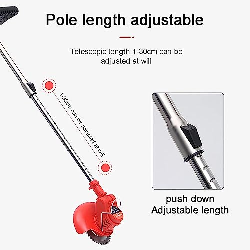 Electric Weeder, Battery Powered 24V Lightweight Cordless Weed Trimmer with Charger 3 Blades Multipurpose Home Lawn Mower