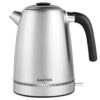Salter EK5557 Lumie 1.7L Jug Kettle – Fast Boil, Auto-Shut Off and Boil Dry Sensor, Anti Limescale Filter for Easy Cleaning, Stainless Steel with