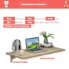 Wall Mounted Folding Table,Space Saving Drop Leaf Computer Desk Laundry Table Fold Down Table Folding Wall Table for Folding Clothes,for Small Sp