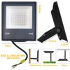 51buyoutgo LED Flood Lights Outdoor, IP66 Outdoor Flood Lights Mains Powered, 30W LED Floodlight, 6500K Garden Outdoor Floodlight, 2400LM Garden
