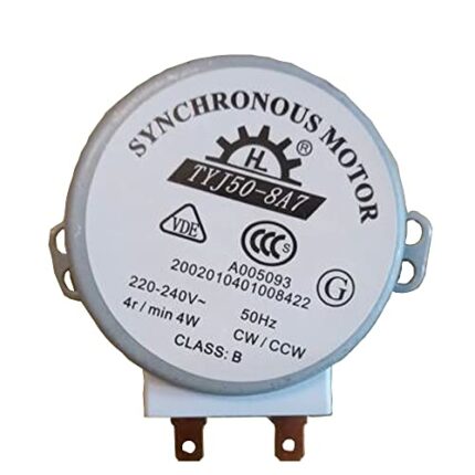 WuYan 220-240V 4W 4RPM Micro Synchronous Motor for Warm Air Blower 50Hz CW/CCW TYJ50-8A7 Microwave Oven Tray Motor