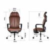 Computer Chair Reclining Lunch Break Chair Office Home Comfortable Sedentary Waist Chair Ergonomic (Color : White-style)