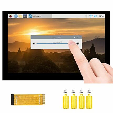5 inch Raspberry Pi LCD Capacitive Touch Display Screen 800×480 5inch LCD DSI Interface for Raspberry Pi 4 3 2 Model B B+ A+ Raspbian Retropie Ub