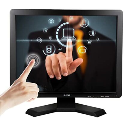 BHVNA 17 Inch Touchscreen Monitor Display CCTV Camera Surveillance LCD Multi-Touch Monitor Support HDMI AV BNC VGA USB Input 1280x1024 Full HD Sm