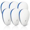 Ultrasonic Pest Repeller(6 Pack), Electronic Mouse Repeller Plug in Bug Repellent for Indoor Pest Control for Mice, Mosquitoes, Spiders, Cockroac