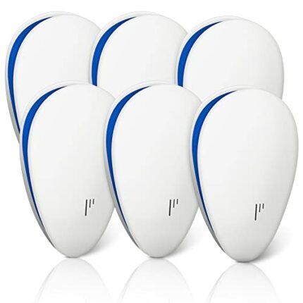 Ultrasonic Pest Repeller(6 Pack), Electronic Mouse Repeller Plug in Bug Repellent for Indoor Pest Control for Mice, Mosquitoes, Spiders, Cockroac