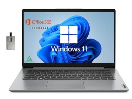 Lenovo 2022 Ideapad 1i 14.0" HD Student&Business Laptop, Intel Pentium N5030 Processor, 4GB RAM, 512GB SSD, Intel HD Graphics, HD Webcam, Gray, W