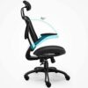 WALNUT Ergonomic Office Chair Modern Desk Chair Adjustable Seat Cushion and Headrest, Breathable Mesh Backrest, Black (no Footrest)
