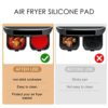 3 Packs Air Fryer Liners, 9 Inch Round Non-Stick Reusable Silicone Air Fryer Mats Heat Resistant Steamer Mats BPA Free Perforated Mats, 100 Perce