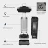 ZFITEI 2023 Upgraded Fly Killer with Light Sensor,4200V UV Waterproof Fly Zapper,Mosquito Killer Effective Range 2300 Sq.Ft for Indoor and Outdoo