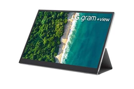 LG Electronics Portable Monitor, +View 16-inch with USB Type-C, DCI-P3 99% (Typ.), On Screen Control, Auto Rotate, LG gram +View Cover