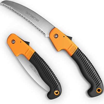 DIY Doctor Hand Saw for Wood and Trees - 19cm 65MN High Carbon Steel Blade - Pruning Saw for Trees - Camping Folding Saw - Garden Hand Saw Bushcr
