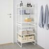 BestOnlineDeals01 JONAXEL Shelving unit, white, 50x51x70 cm for home & office use. JONAXEL parts system. Storage solution systems. Storage & orga