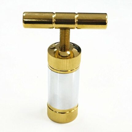 FORMAX®420 T Press 3.5" Tool Pollen T Press Heavy Duty Metal Spice Pollen (Gold with Silver)