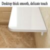 Wall Desk Fold Down, Wall Mounted Computer Desk, Stable Sturdy for Home, Office, Bathroom Folding Office Desk, White 21 Sizes (Color : White, Siz