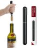 2-in-1 Air Pressure Wine Opener with Foil Cutter Wine Bottle Opener Easy-Open Air Pump Wine Opener Portable Travel Wine Corkscrew Handheld Wine C