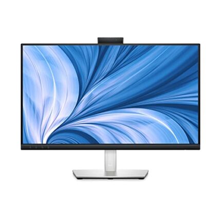 Dell C2423H 24 Inch Full HD (1920x1080) Video Conferencing Monitor, 60Hz, IPS, 5ms, 99% sRGB, Built-in Speakers, 5MP Camera, Mic, 2x DisplayPort,