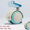 GTYT Mute Flip Swivel Wheel,Furniture Caster With Brakes,with Metal Flip Bracket,Mute Smooth,Quiet,Wear-Resistant,with Mounting Screws,for Childr