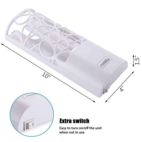 Miady Indoor Insect Sticky Trap, UV Fly Killer Light, Non-Zapper Trap for Effective Control Flying Bug, Fruit Fly, and Gnat in the Home, Includin
